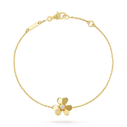 [Noble Jewelry]FRIVOLE GOLD FLOWER PINK MALACHITE BRACELET