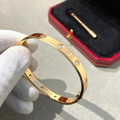 [Noble Jewelry ]LOVE BRACELET 6.1MM 10 DIAMONDS