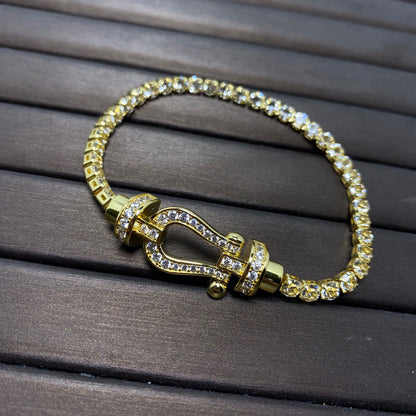 [Noble Jewelry]FORCE  HORSESHOE  DIAMOND TENNIS BRACELET