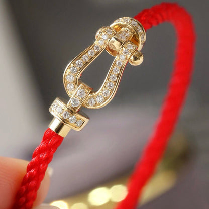 [Noble Jewelry]FORCE LARGE HORSESHOE FULL DIAMOND BRACELET GOLD