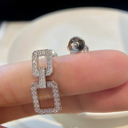 [Noble Jewelry]LINKS MEDIUM EARRINGS DIAMOND