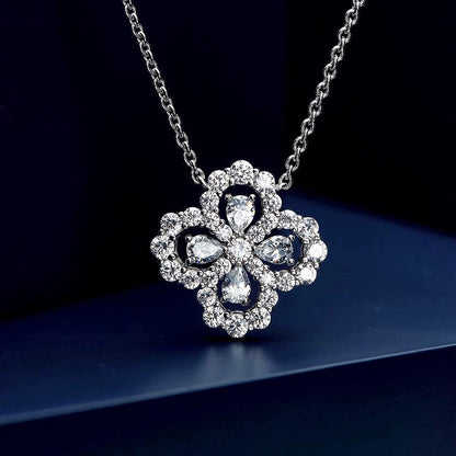 [Noble Jewelry]LOOP NECKLACE FULL MOTIF DIAMOND COMBINATION