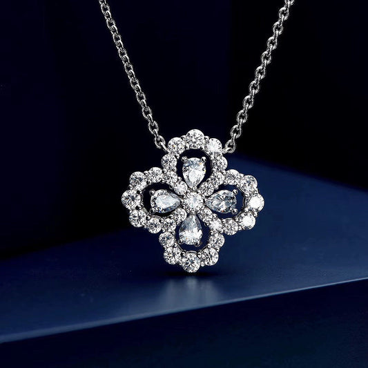 [Noble Jewelry]LOOP NECKLACE FULL MOTIF DIAMOND COMBINATION