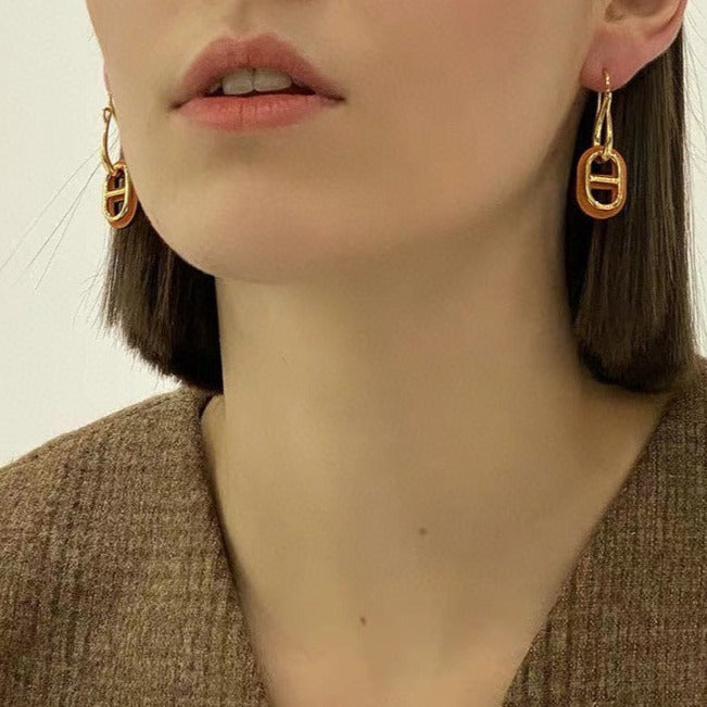 [Noble Jewelry]HM O'MAILLON GOLD EARRINGS