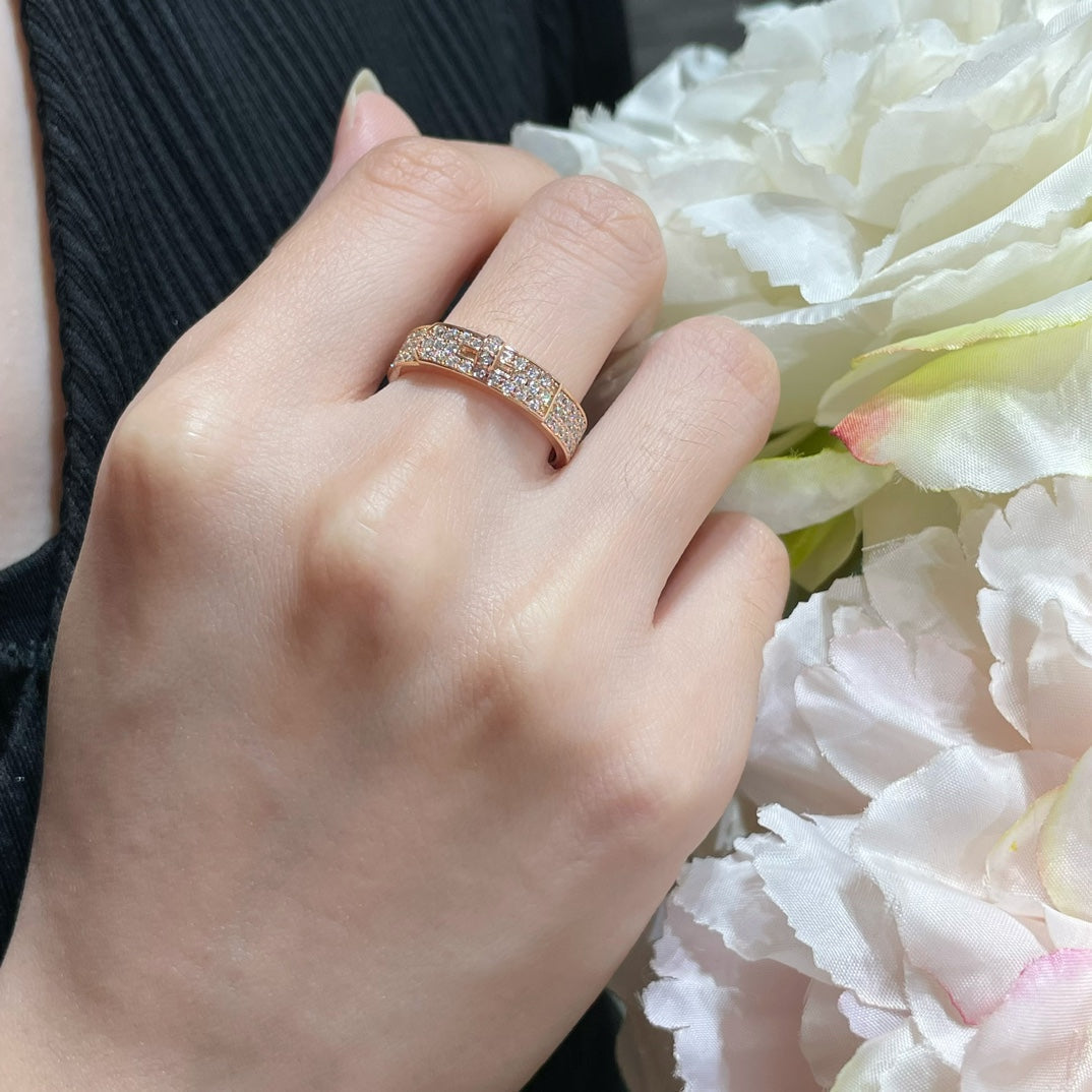 [Noble Jewelry]KELLY PINK GOLD DIAMOND RING