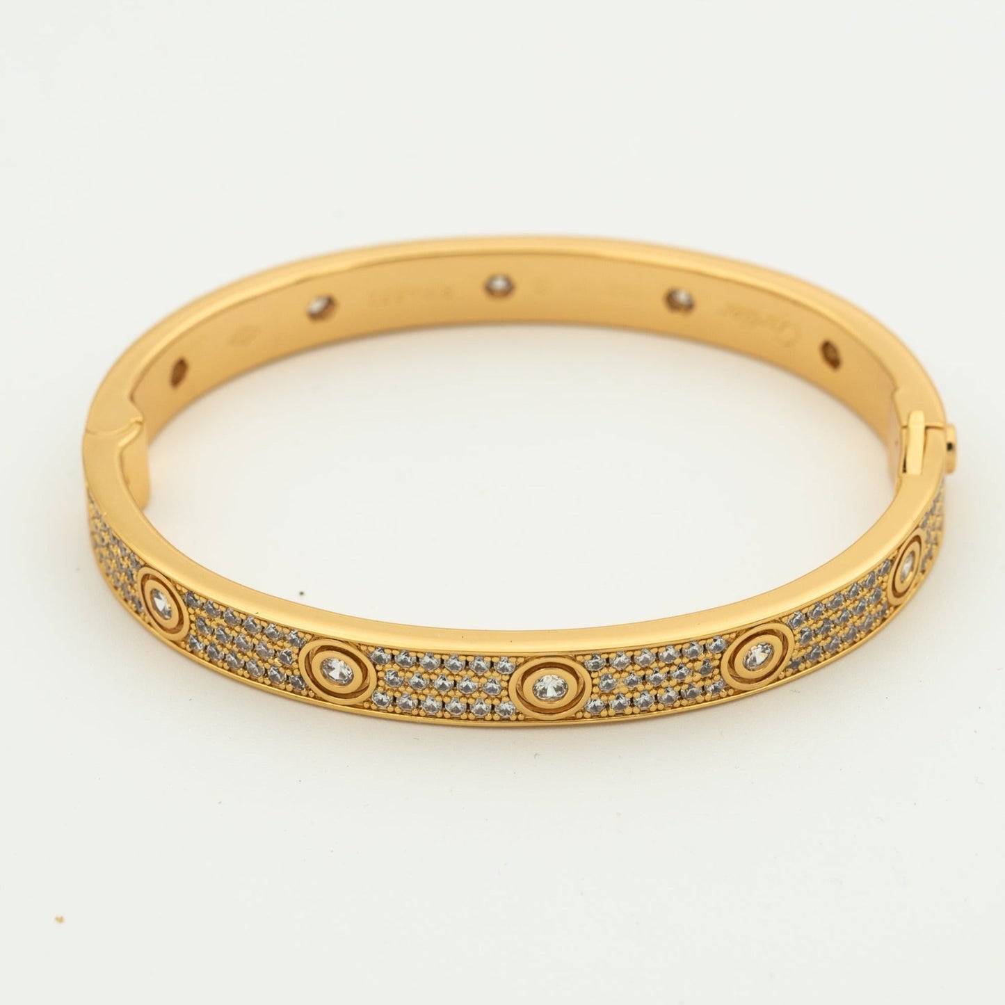 [Noble jewely]LOVE BRACELET 6.1MM DIAMOND-PAVED 10 BIG DIAMONDS