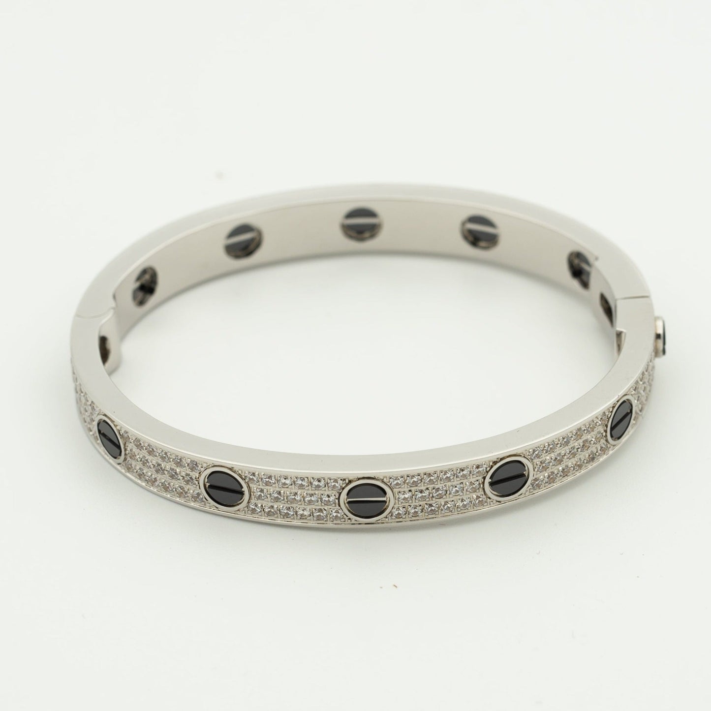 [Noble jewely]LOVE BRACELET 6.1MM DIAMOND-PAVED CERAMIC