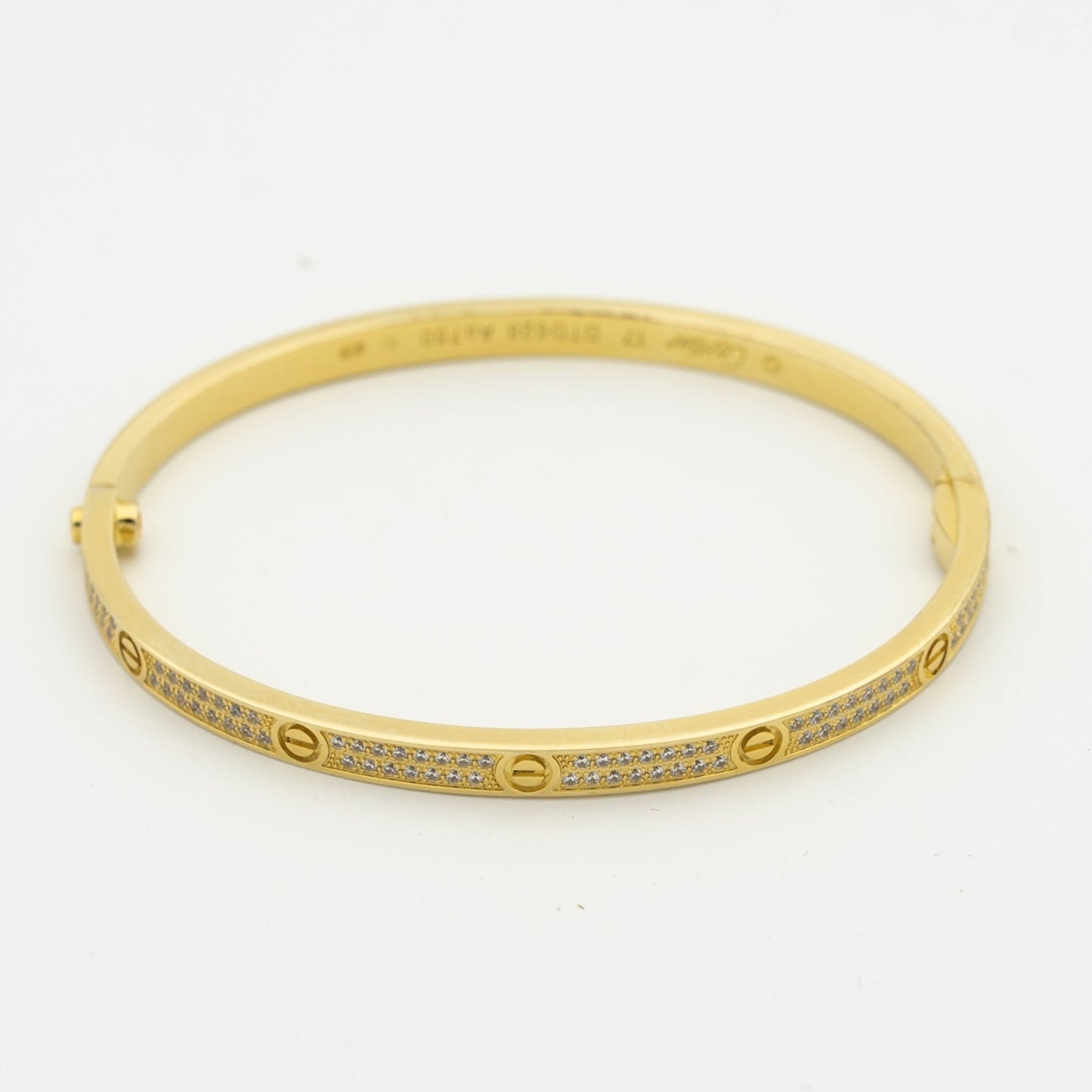 [Noble jewely]LOVE BRACELET 3.65MM DIAMOND-PAVED