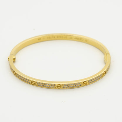 [Noble jewely]LOVE BRACELET 3.65MM DIAMOND-PAVED