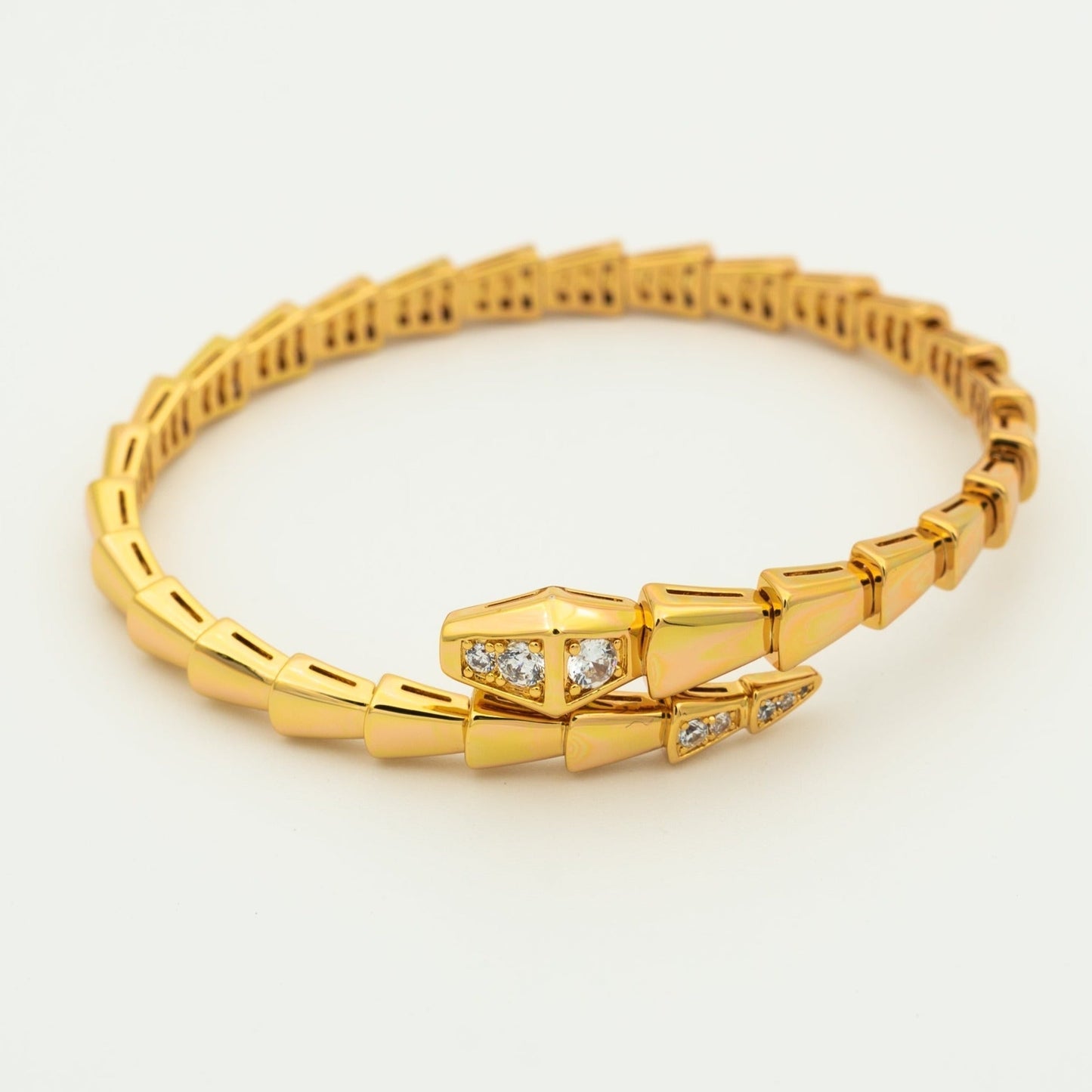 [Noble Jewelry]SERPENTI BRACELET DIAMONDS PINK GOLD