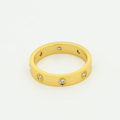 [Noble Jewelry]LOVE RING 3.6MM 8 DIAMONDS