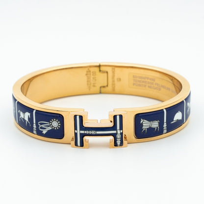 [Noble Jewelry]H BRACELET BLUE CERAMIC