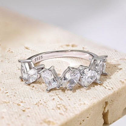 [Noble Jewelry]Delicate Multi Cut Ring