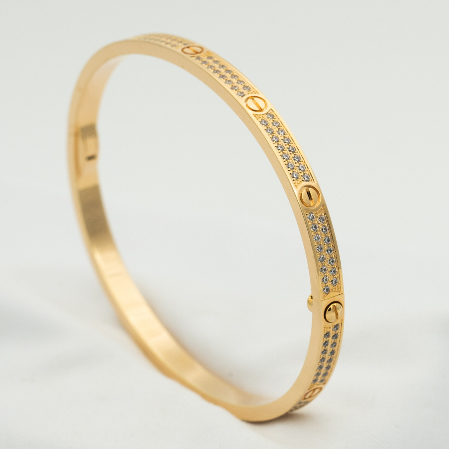 [Noble jewely]LOVE BRACELET 3.65MM DIAMOND-PAVED