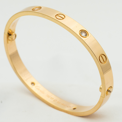 [Noble Jewelry ]LOVE BRACELET 6.1MM 4 DIAMONDS