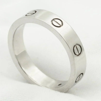 [Noble Jewelry]LOVE RING 4MM 1 DIAMOND SILVER