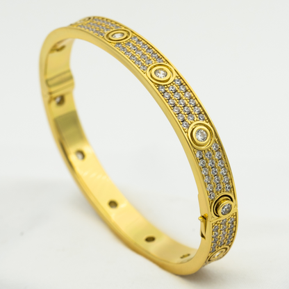 [Noble jewely]LOVE BRACELET 6.1MM DIAMOND-PAVED 10 BIG DIAMONDS