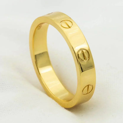 [Noble Jewelry]LOVE RING 4MM 1 DIAMOND GOLD