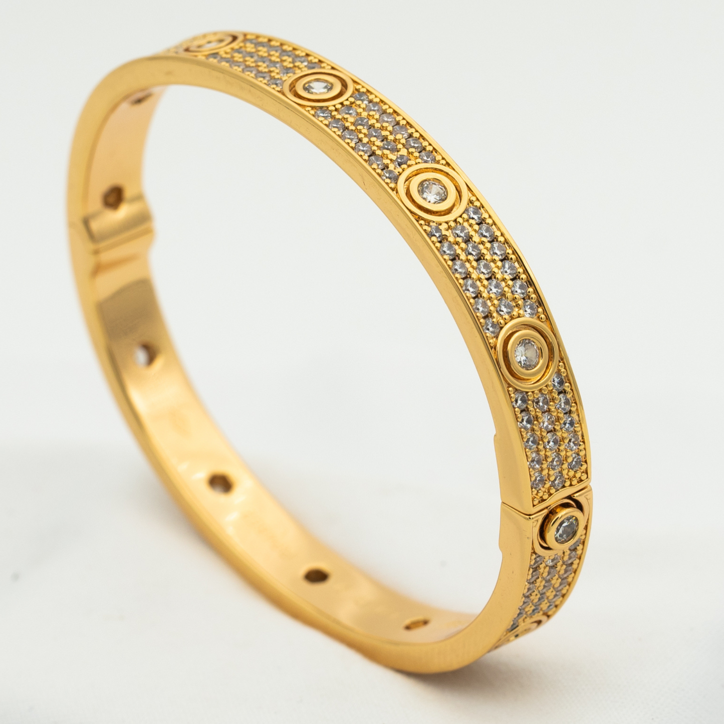 [Noble jewely]LOVE BRACELET 6.1MM DIAMOND-PAVED 10 BIG DIAMONDS