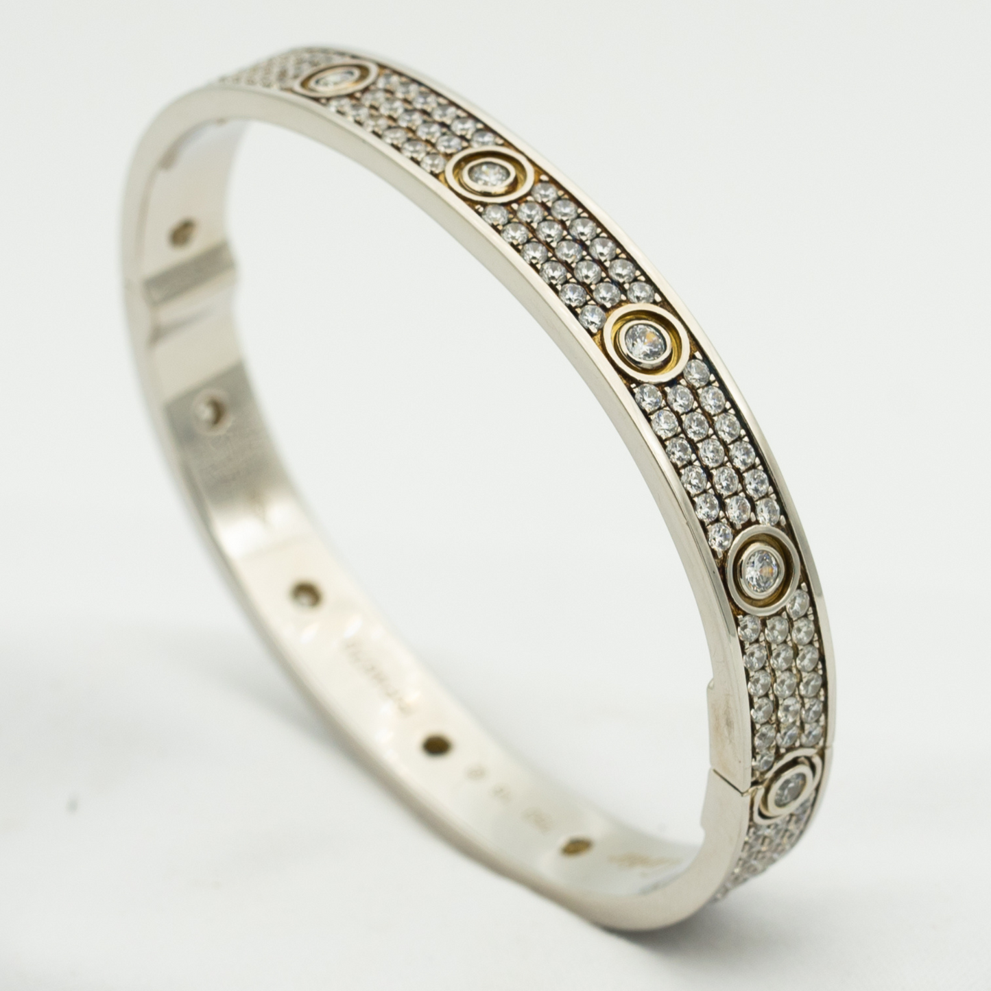 [Noble jewely]LOVE BRACELET 6.1MM DIAMOND-PAVED 10 BIG DIAMONDS