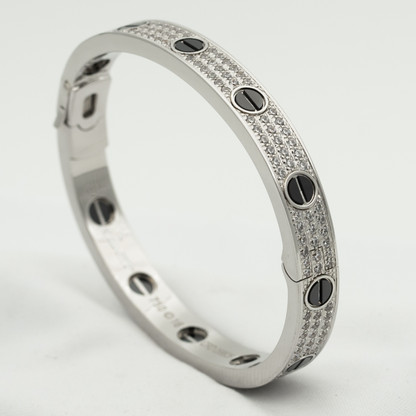 [Noble jewely]LOVE BRACELET 6.1MM DIAMOND-PAVED CERAMIC