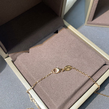 [Noble Jewelry]JEUX DE PINK GOLD DIAMOND NECKLACE