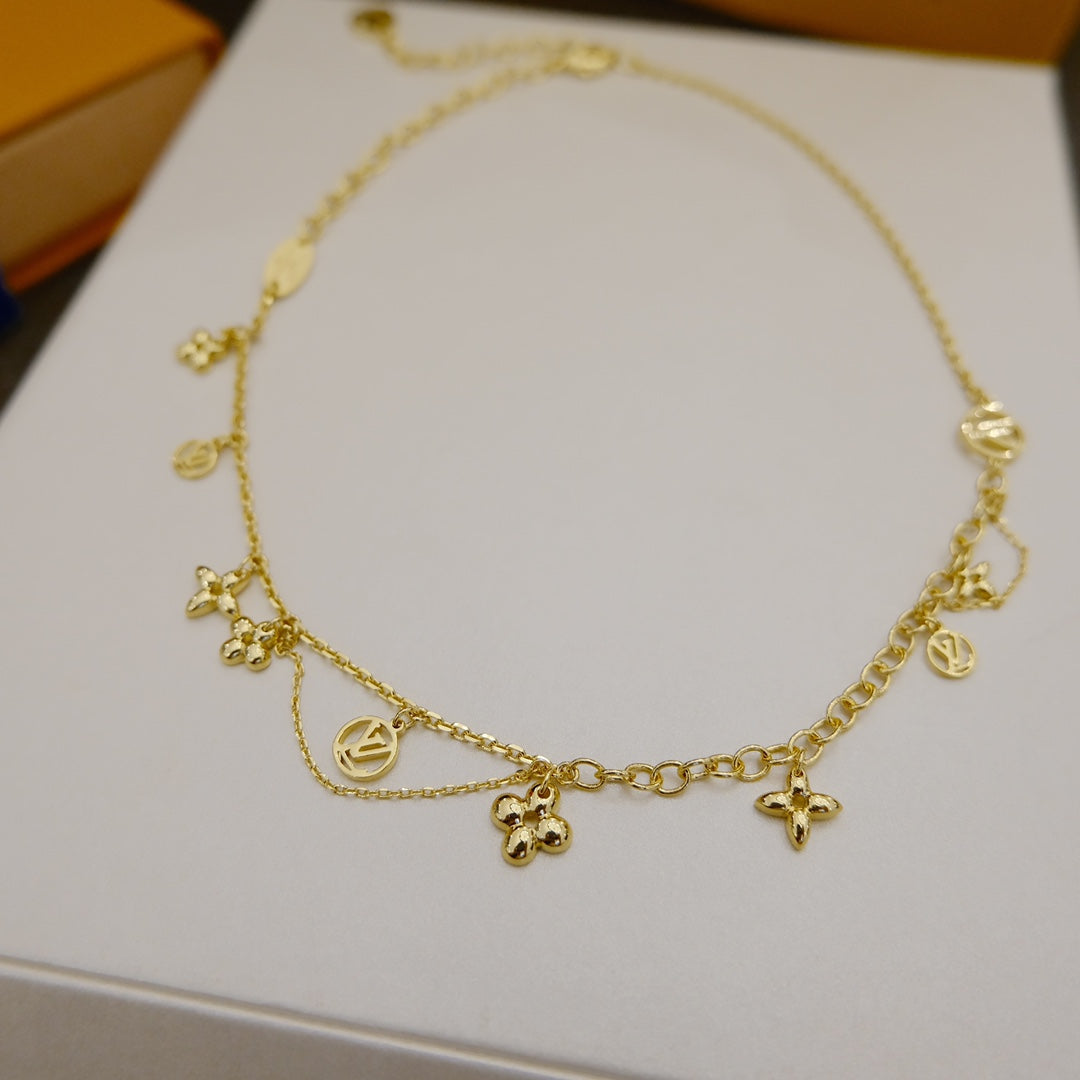 [Noble Jewelry]BLOOMING SUPPLE NECKLACE BRASS