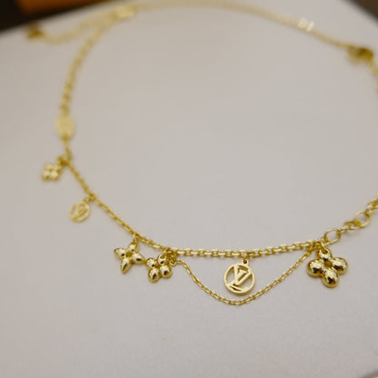 [Noble Jewelry]BLOOMING SUPPLE NECKLACE BRASS