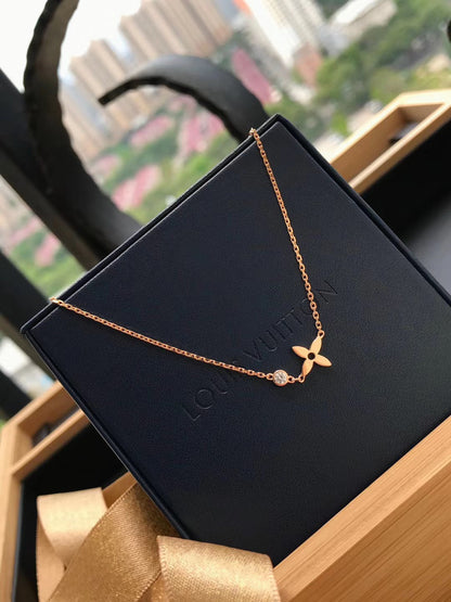 [Noble Jewelry]BLOSSOM PENDANT PINK GOLD AND DIAMOND