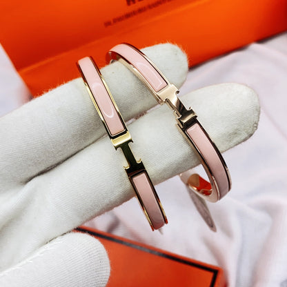 [Noble Jewelry]CLASSIC HM CLIC  PINK 8MM ENAMEL BRACELET