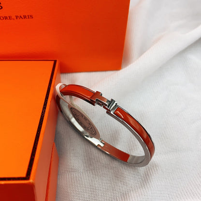 [Noble Jewelry]CLASSIC HM CLIC RED 8MM ENAMEL BRACELET