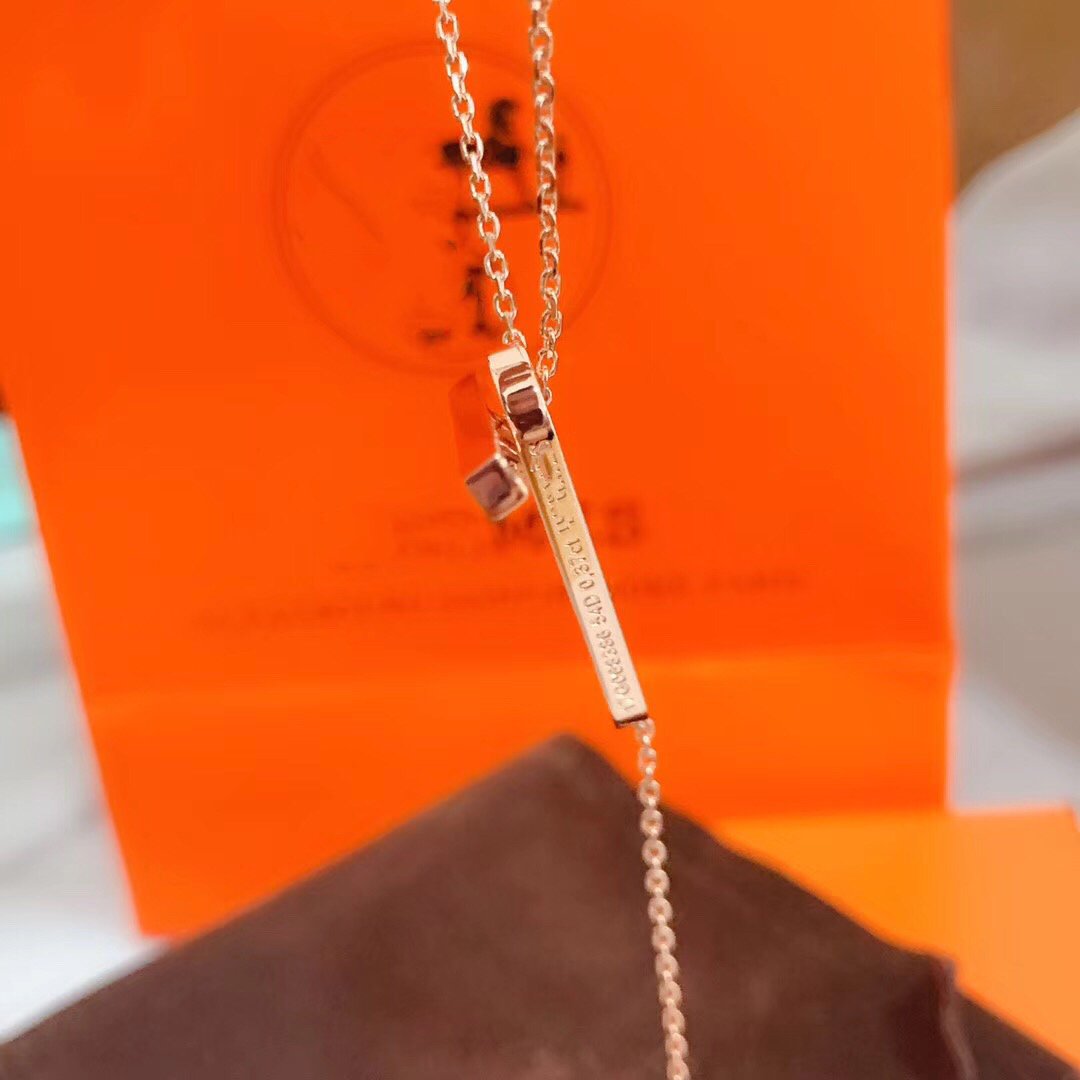 [Noble Jewelry]HM NECKLACE PLATINUM ROSE GOLD DIAMOND