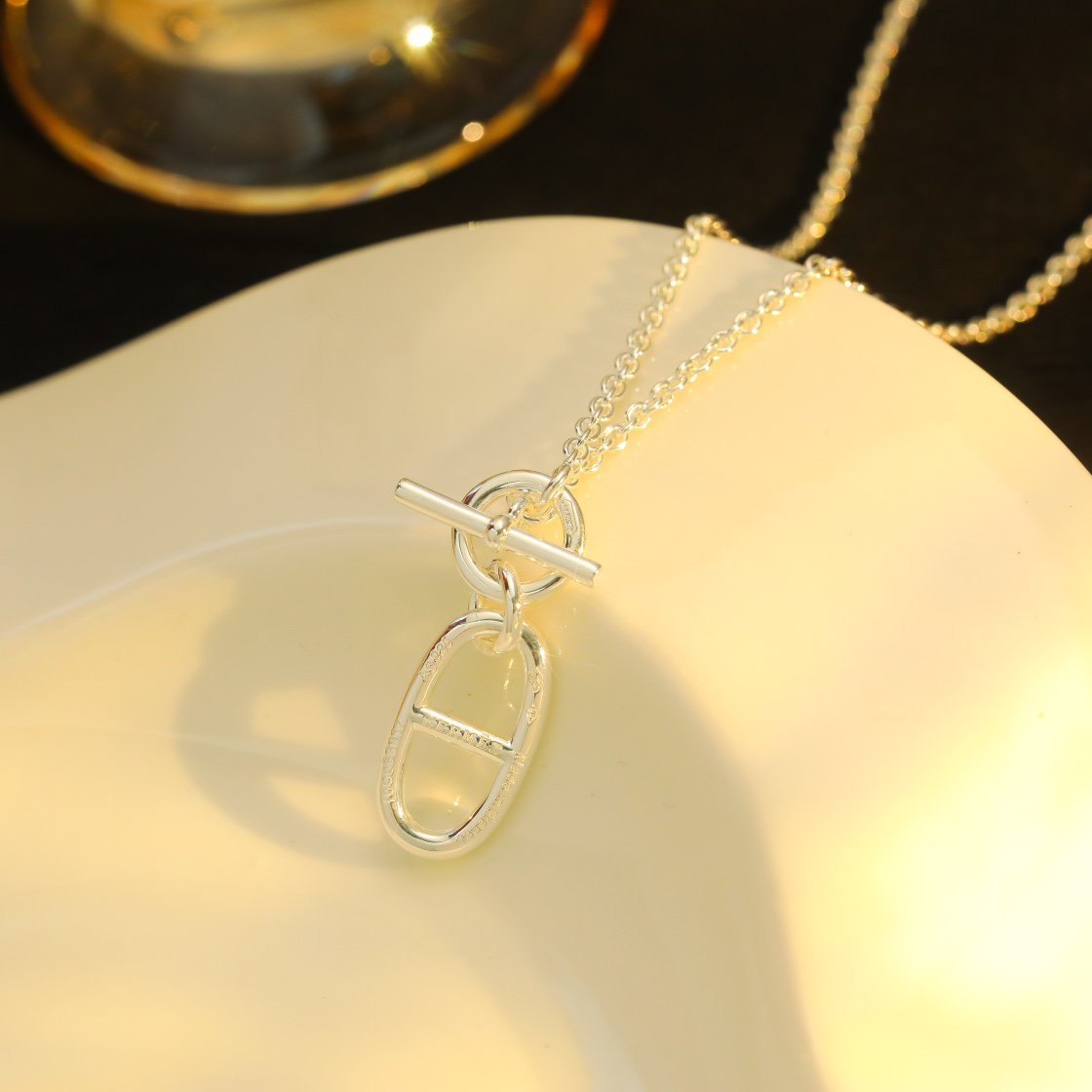 [Noble Jewelry]HM CHAINE D'ANCRE PENDANT NECKLACE STERLING SILVER