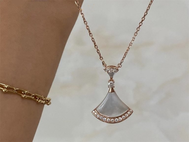 [Noble Jewelry]DREAM NECKLACE MOP PINK GOLD DIAMOND