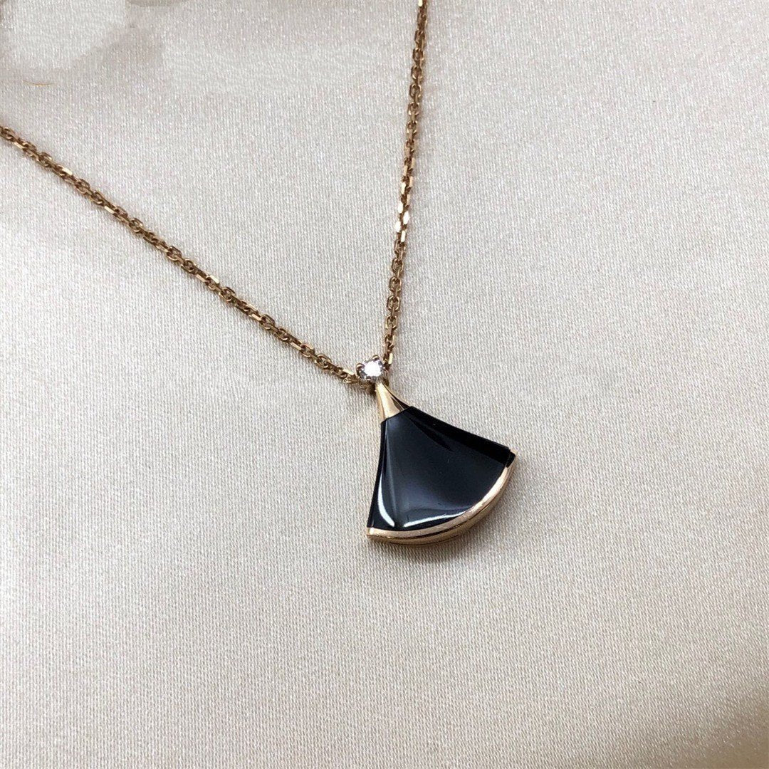 [Noble Jewelry]DREAM NECKLACE ONYX 1 DIAMOND