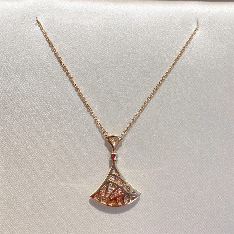 [Noble Jewelry]DREAM NECKLACE PINK GOLD FULL DIAMOND