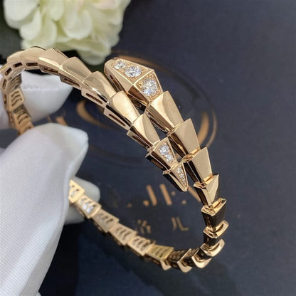 [Noble Jewelry]SERPENTI BRACELET DIAMONDS PINK GOLD