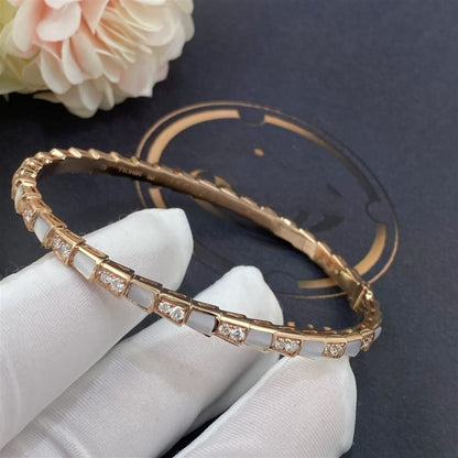 [Noble Jewelry]SERPENTI BRACELET PINK GOLD MOP DIAMOND