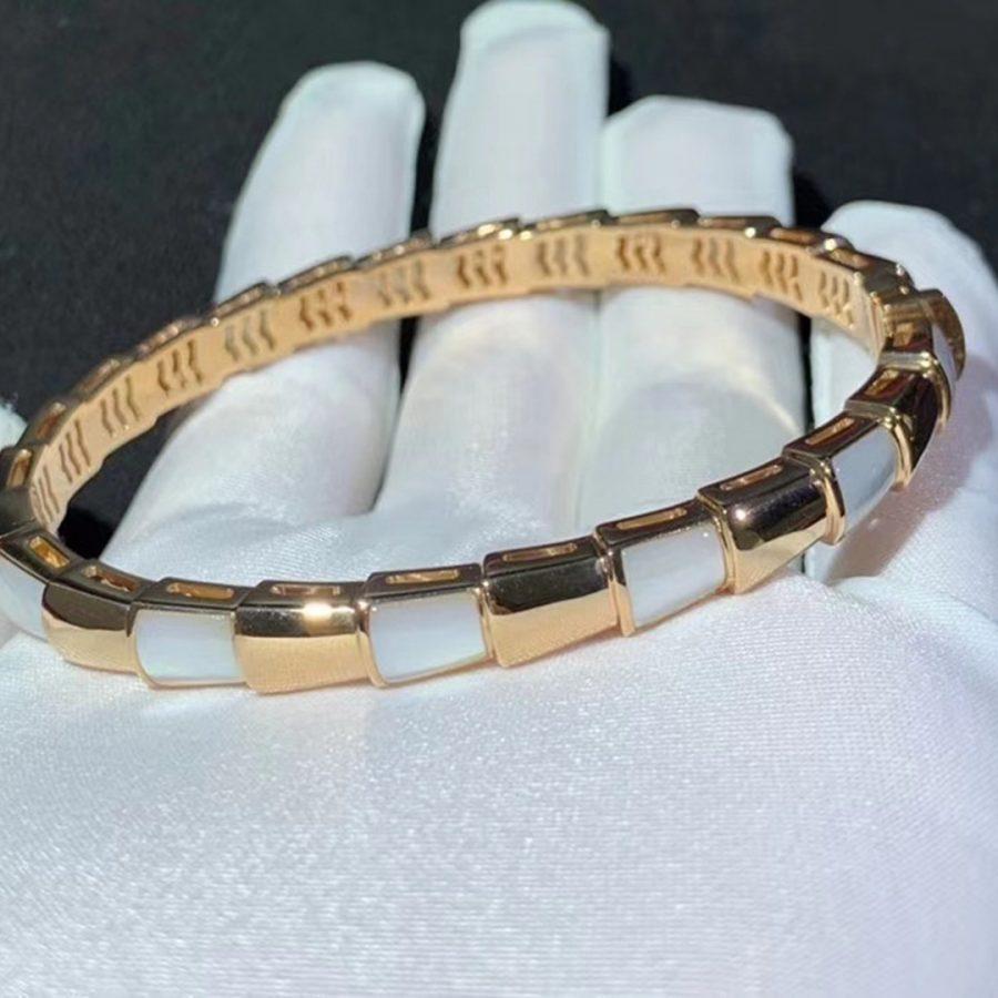 [Noble Jewelry]SERPENTI BRACELET PINK GOLD MOP