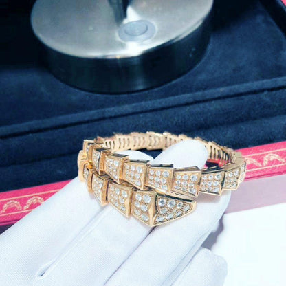 [Noble Jewelry]SERPENTI BRACELET 8MM PINK GOLD DIAMOND