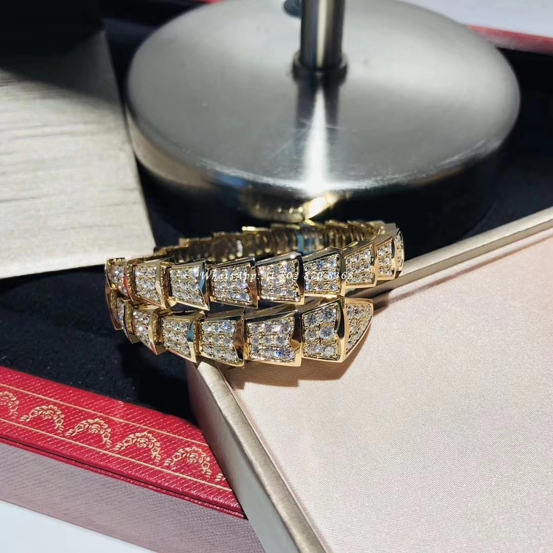 [Noble Jewelry]SERPENTI BRACELET 8MM GOLD DIAMOND