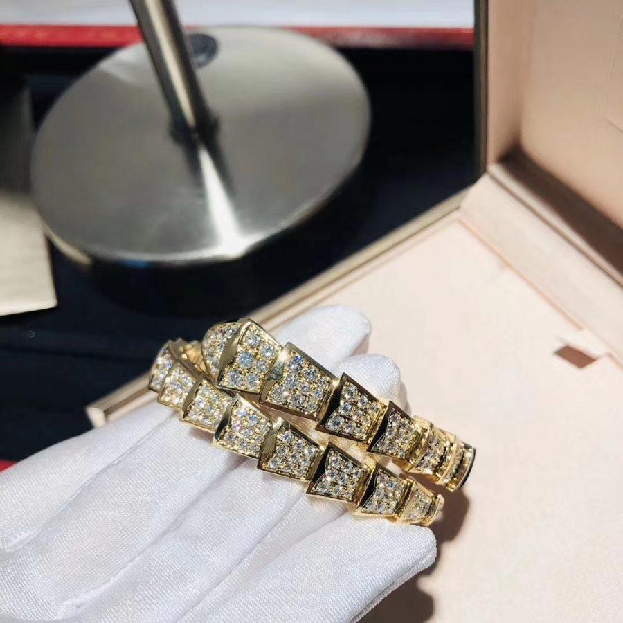 [Noble Jewelry]SERPENTI BRACELET 8MM GOLD DIAMOND