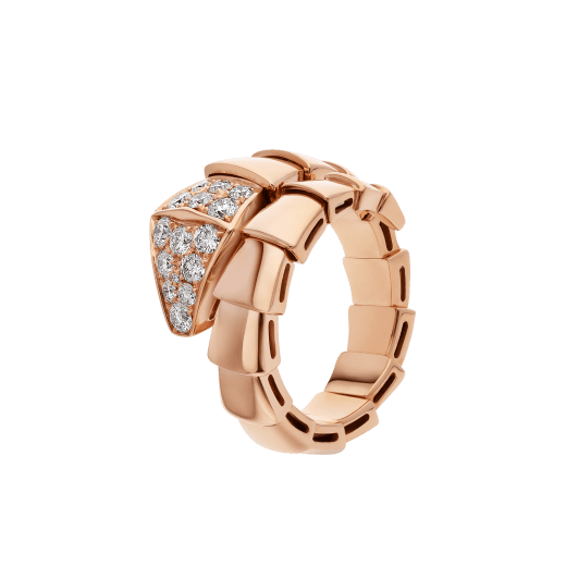 [Noble Jewelry]SERPENTI RING PINK GOLD DIAMOND