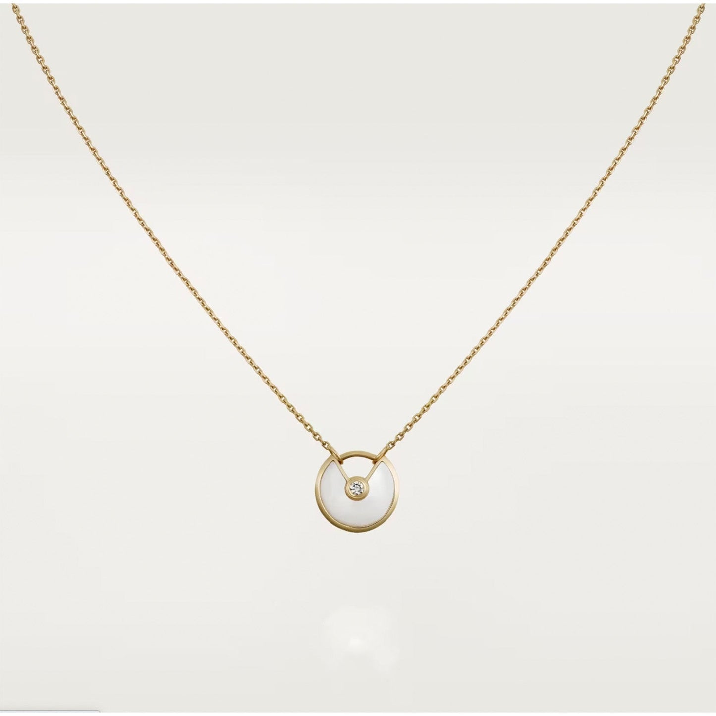 [Noble Jewelry]AMULETTE ROSE GOLD MOP NECKLACE