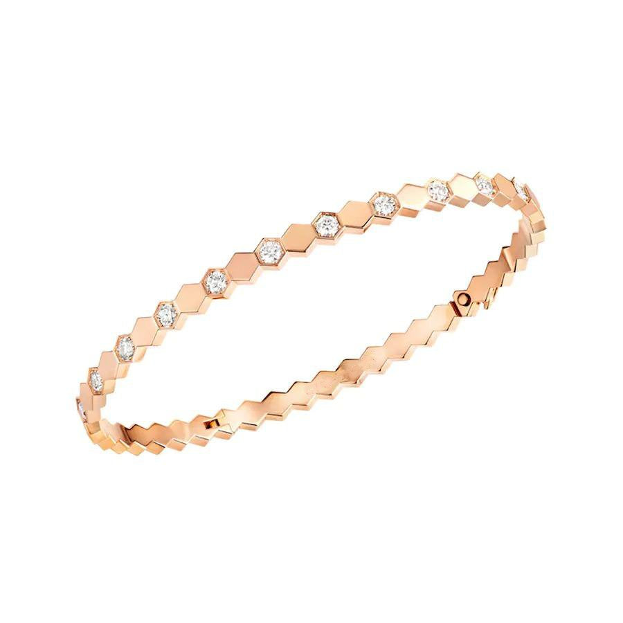 [Noble Jewelry]BEE LOVE PINK GOLD DIAMOND BRACELET