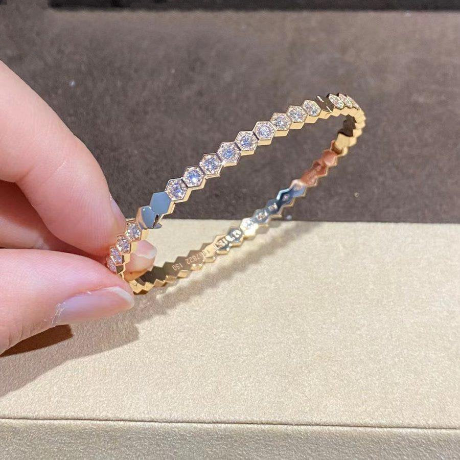 [Noble Jewelry]BEE LOVE GOLD BRACELET FULL DIAMOND