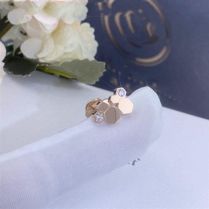 [Noble Jewelry]BEE LOVE PINK GOLD DIAMOND EARRINGS