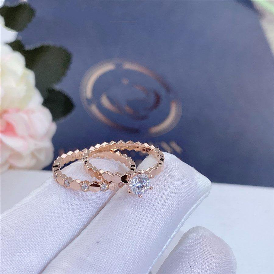 [Noble Jewelry]BEE LOVE RING PINK GOLD 1 DIAMOND