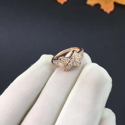 [Noble Jewelry]JEUX DE RING PINK GOLD DIAMOND