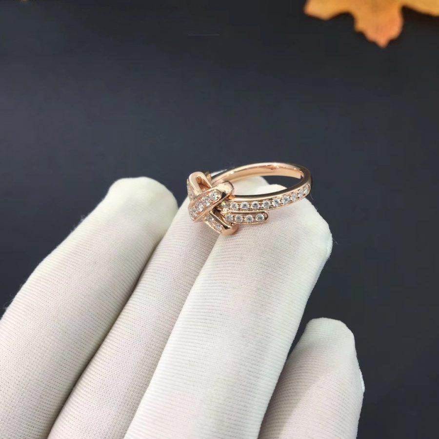 [Noble Jewelry]JEUX DE RING PINK GOLD DIAMOND